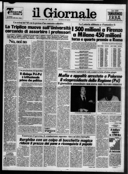 Il giornale : quotidiano del mattino